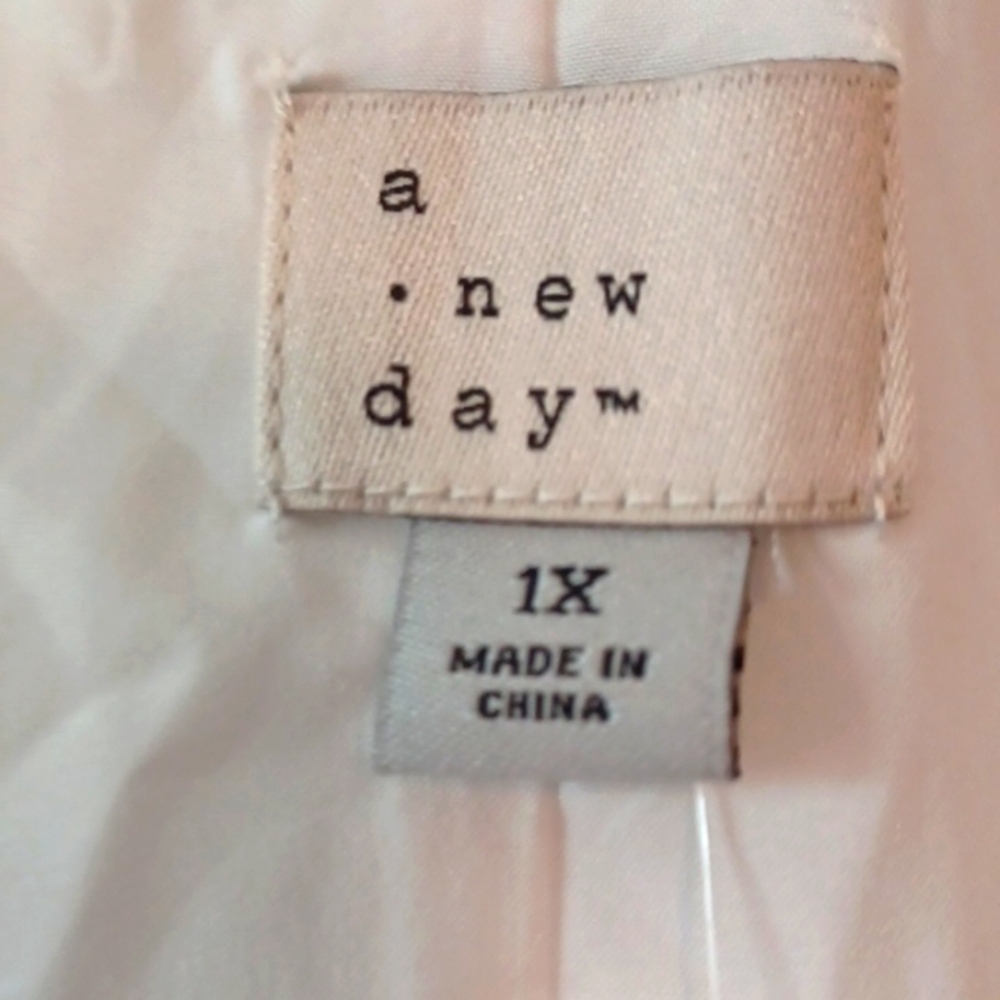 *NWT* A New Day White Mini Vest Dress Sz 1x - Picture 5 of 6